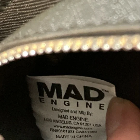 MAD Engine Vampire Fang Halloween  Crossbody Top Zip Bag with Adjustable Strap - Picture 5 of 5